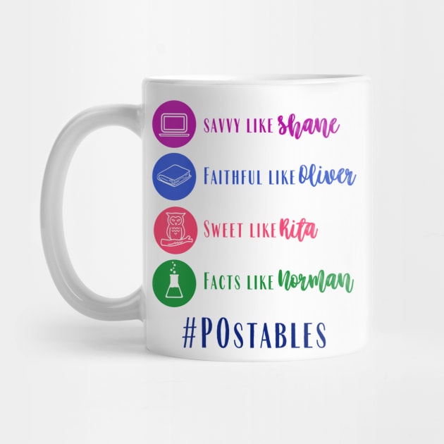 POstables - Shane, Oliver, Rita and Norman (Color Version) by Hallmarkies Podcast Store